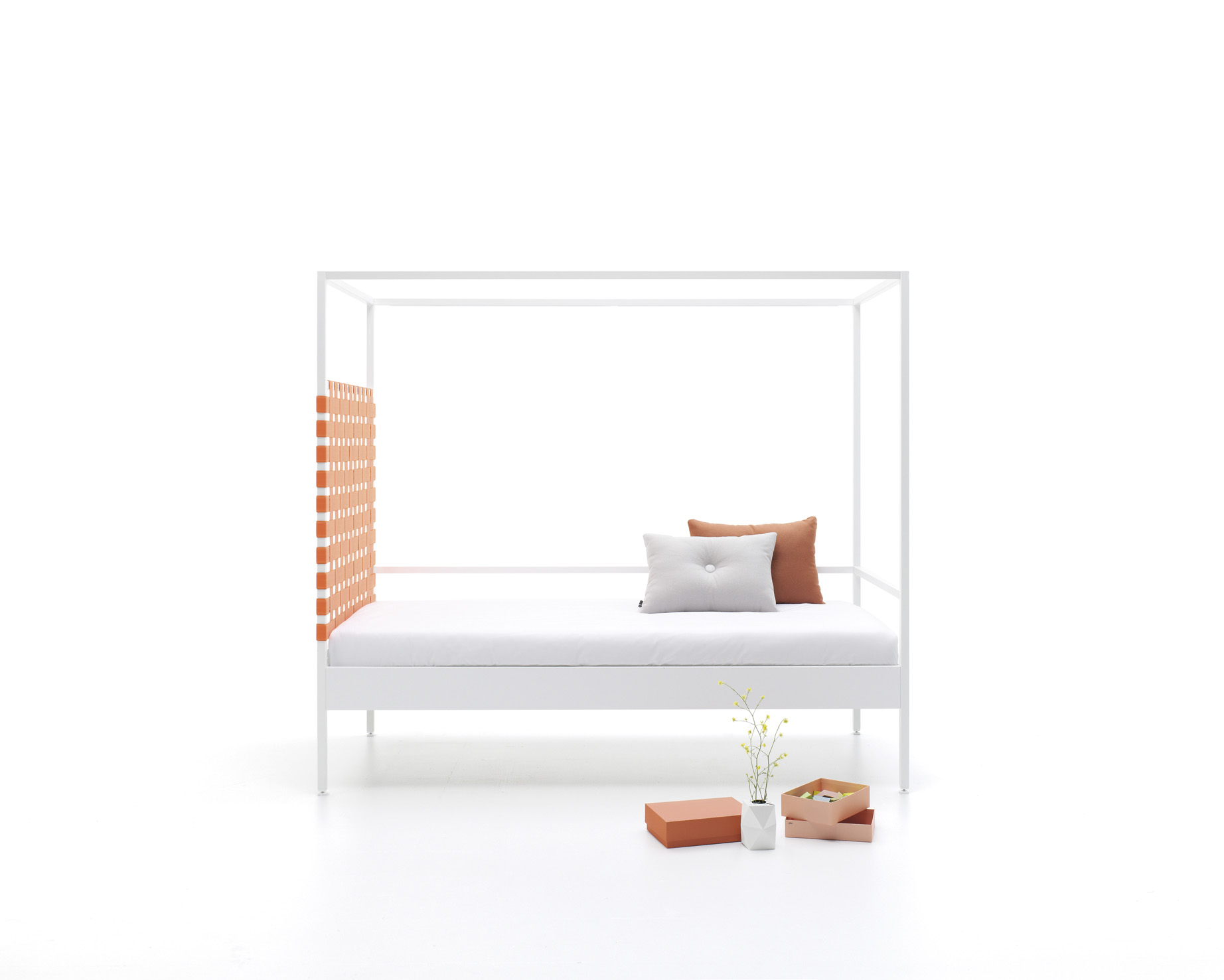 Cama con dosel Nook Bed en Blanco