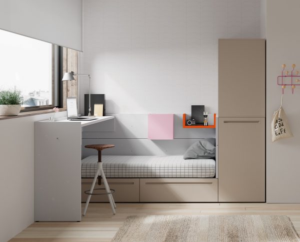 NEST design with pull-out wardrobe