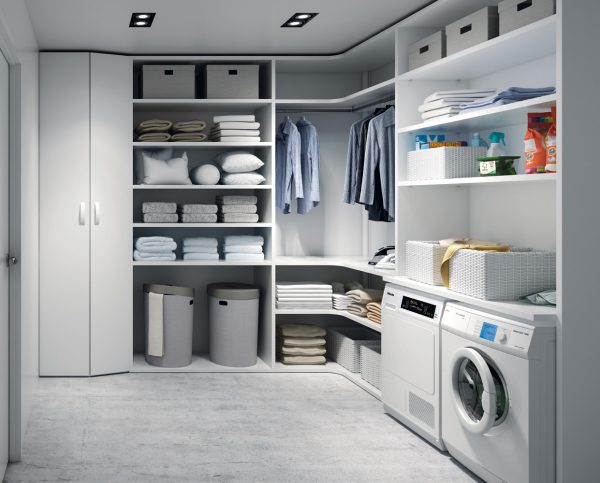 Fully equipped and organised laundry room