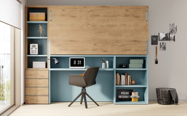 Composition including wall bunk-bed