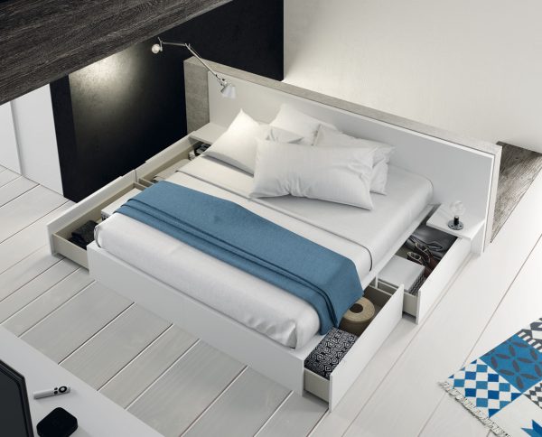 Cubo bed in double bedroom