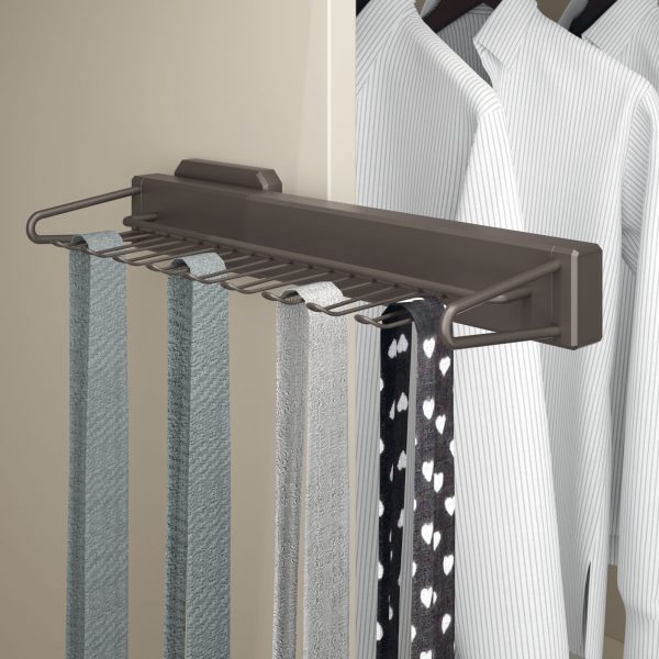 Pull-out tie rack