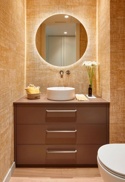 Mueble baño proyecto del apartamento Cervantes