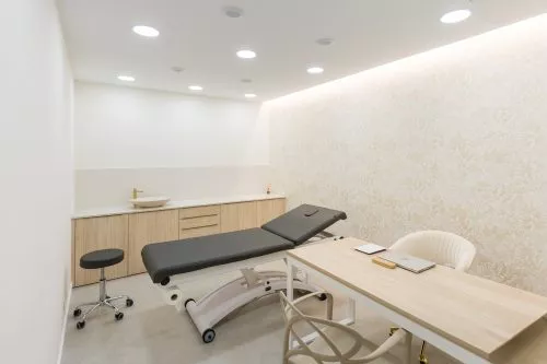 Clínica dermatológica mobiliario